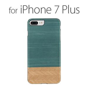 お取り寄せ iPhone8 Plus iPhone7 Plus 天然木ケース Man & Wood Denim マンアンドウッド デニム アイフォン カバー 木製｜option