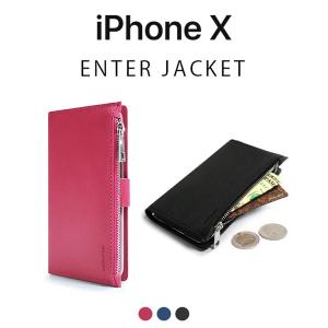 iPhone X ケース DreamPlus ENTER JACKET 手帳型 ドリームプラス エンタージャケット アイフォンX カバー お財布付きケース お取り寄せ｜option