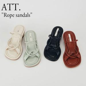 エーティティ サンダル ATT. レディース Rope sandals ロープ サンダル IVORY アイボリー MINT ミント BROWN ブラウン BLACK ブラック 1519174 韓国 シューズ｜option