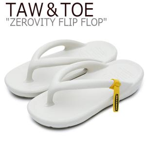 【即納有/国内発送】トー＆トー サンダル TAW＆TOE メンズ レディース ZEROVITY FLIP FLOP ゼロビティ フリップ フロップ CREAM クリーム Z-FF-CRAJ シューズ｜option