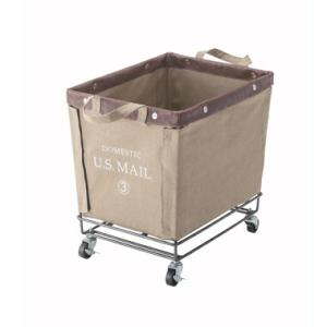 US MAIL バスケットワゴン ベージュ MIP-88BE アウトドア インドア 折りたたみ ボッ...