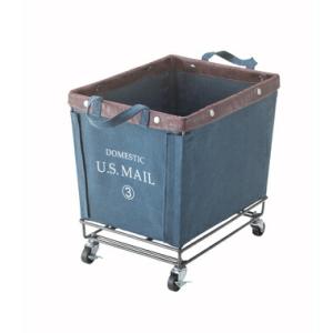 US MAIL バスケットワゴン ネイビー MIP-88NV アウトドア インドア 折りたたみ ボッ...