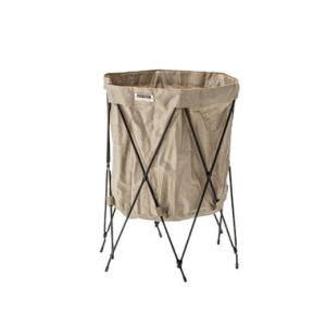 フォールディングバスケット ベージュ MIP-98BE アウトドア インドア 折りたたみ 軽量 ボッ...