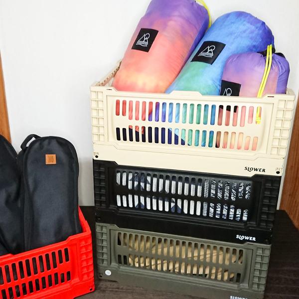 SLOWER スロウワー フォールディングコンテナ Bask Large アウトドア コンテナ ボッ...