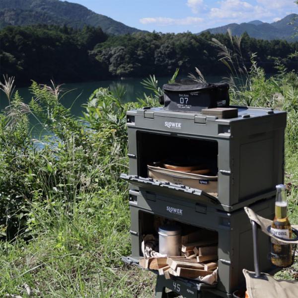 SLOWER フォールディングコンテナ Gambon L  アウトドア コンテナ ボックス 大型 屋...