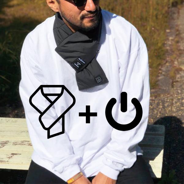 エレクトリックヒーティングマフラー NUK おしゃれ ブランド メンズ レディース 高校生 防寒 ス...