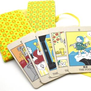 にっこりタロットカード | カード22枚 | 日本語キーワード一覧付き | 特製ポーチ入り | coneru製作所 | さとうまいか |占い【正規品】