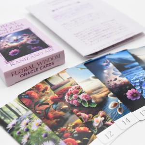 フローラルウィズダムオラクルカード｜ カード48枚｜ 日本語解説紙付き｜ Floral Wisdom Oracle Cards｜かに座の亜美｜占い 【正規品】