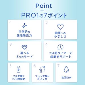 【数量限定!付属ブラシ3本】電動歯ブラシ ブラ...の詳細画像2