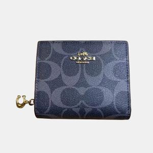 コーチ COACH 二つ折り財布 ミニ シグネチャー Cチャーム