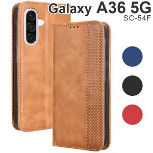 Galaxy A36 5G 手帳型ケース チェック柄