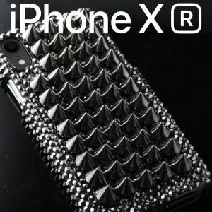 iPhone XR ケース iPhoneXR スタッズ メタリック パンク スマホケース カバー アイフォンXR