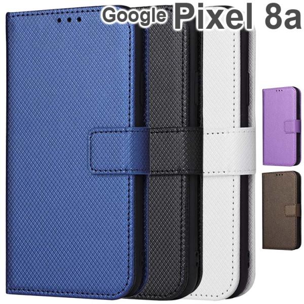 Google Pixel 8a ケース 手帳 Google Pixel 8a チェックレザー シンプ...