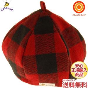 goldbug チェックベレー帽 レッド ブラックの商品画像