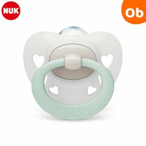 NUK（ヌーク） おしゃぶりシグニチャー（消毒ケース付き）/0-6カ月用 ハート白｜orange-baby