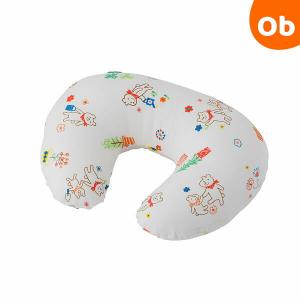 Wガーゼ授乳クッション ガーデニングファミリー ホワイト