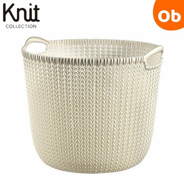 CURVER(カーバー） Knit COLLECTION ラウンドバスケット30L ホワイトWH