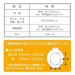 3WAYおまる グレー 永和 補助便座・ステッ...の詳細画像4
