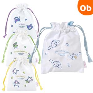 サンリオキャラクターズ 巾着　プリント　刺繍　プレゼント【ネコポス送料無料】｜ORANGE-BABY