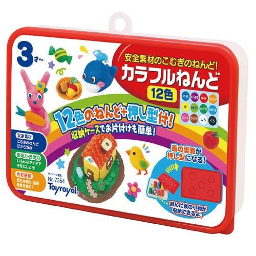 ローヤル カラフルねんど　12色　7354