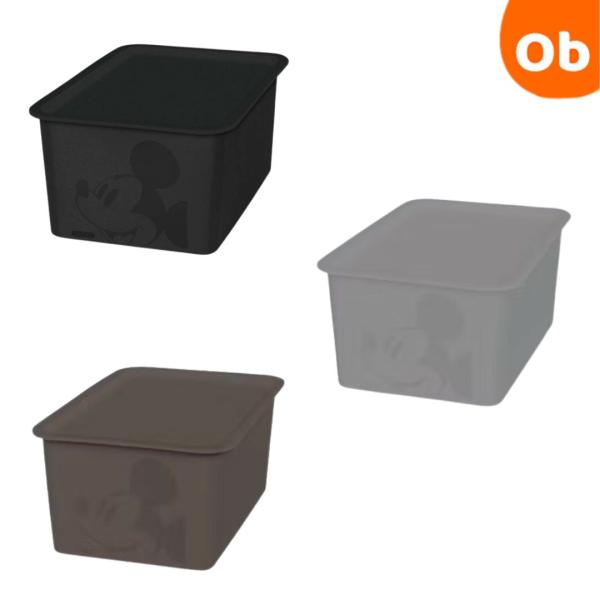 ミッキーマウス　スクエアBOX(ハーフ)　錦化成 蓋付き 収納ボックス　19×27×12cm　4L　...