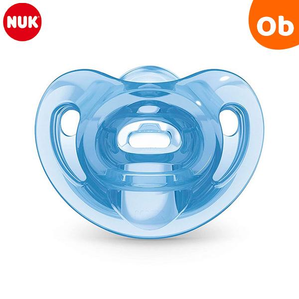 NUK（ヌーク） おしゃぶりセンシティブ(消毒ケース付)/0-6カ月 ブルー