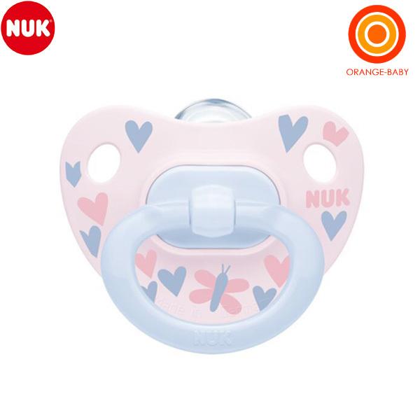 NUK（ヌーク） おしゃぶりハッピーデイズ(消毒ケース付)/0-6カ月 ハートもも
