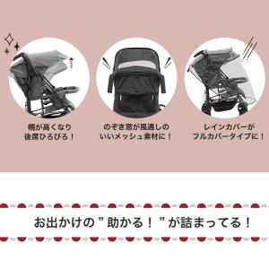 日本育児 DUOシティHOPII ブラック 二...の詳細画像2