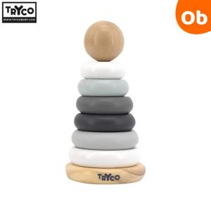 TRYCO トライコ リングスタッキング 12カ月から 木製 知育玩具 積み重ね遊び 赤ちゃん ベビー ダッドウェイ｜orange-baby