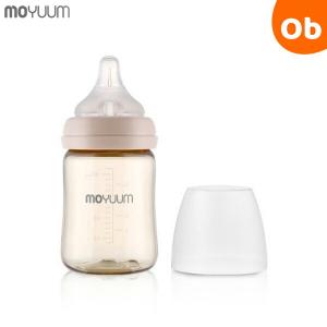 moYUUM(モユム) PPSU 哺乳瓶　170ml ベージュ【送料無料　沖縄・一部地域を除く】｜orange-baby