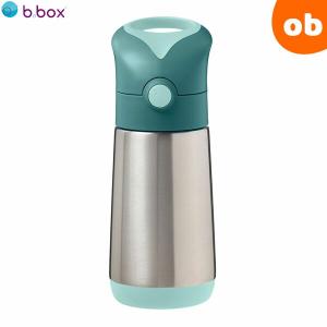 ビーボックス ステンレスボトル350ml エメラルドフォレスト 保冷 保温 ストローボトル 子供用 emerald forest bbox b.box｜orange-baby