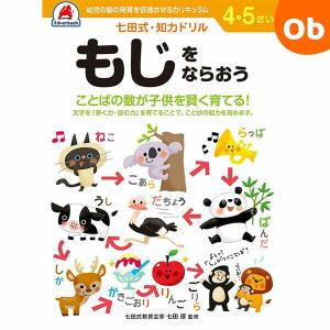 七田式知力ドリル 4,5さい もじをならおうシルバーバック【メール便送料無料】｜orange-baby