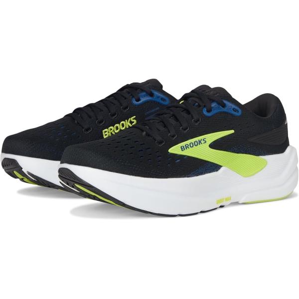 ブルックス Ghost Max 3 メンズ スニーカー Black/Navy/Acid Lime(ブ...
