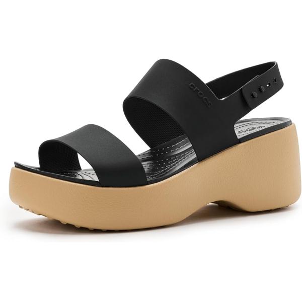 クロックス Crocs ブルックリン Sky Sandals レディース ヒール パンプス Blac...