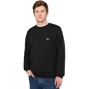 ラコステ クラシック フィット フリース Sweatshirt メンズ パーカー Black(ブラック)