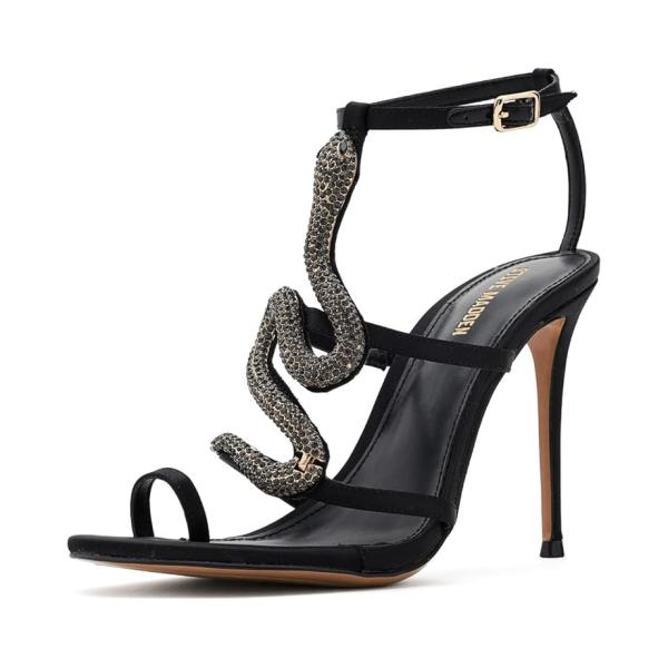 スティーブマッデン Steve Madden Python レディース ヒール パンプス Black
