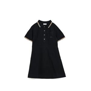 バーバリー Romola Dress (リトル キッズ/ビッグ キッズ) キッズ・ジュニア ワンピース、チュニック Black(ブラック)