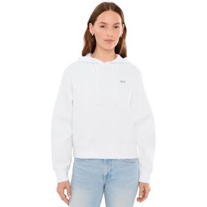 ラコステ Oversized Adjustable パーカー レディース パーカー White(ホワイト)