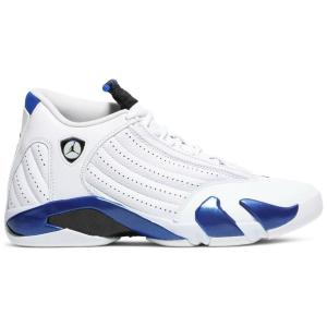 ナイキ NIKE エアージョーダン Air Jordan 14 Retro Hyper Royal 2020 Basketball Running Sneakers Casual Shoes 487471-104 ミドルカット White Blue Black