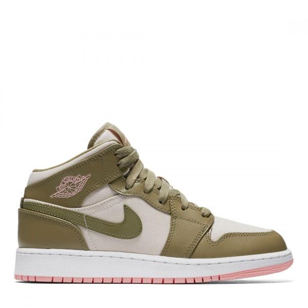 NIKE ナイキ Air Jordan 1 GS Retro Mid Trooper Bleache...