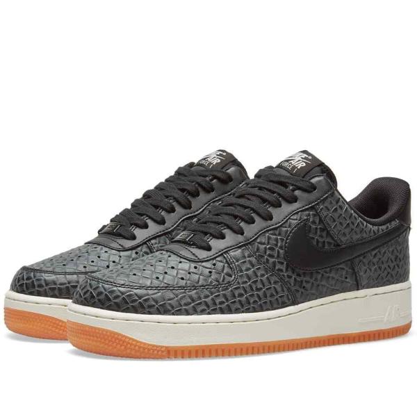 ナイキ NIKE エアフォース1 Air Force 1 レディース Black White Gum...