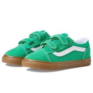 バンズ Vans Kids オールドスクール V (Infant/Toddler) キッズ・ジュニア スニーカー Gum Green｜orange-orange