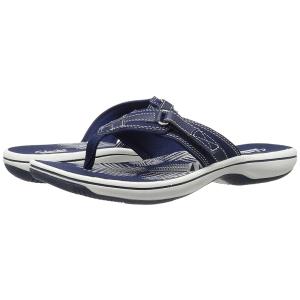 クラークス Clarks Breeze Sea レディース サンダル Navy Synthetic