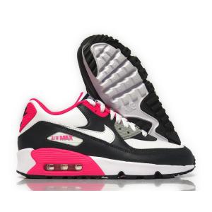 NIKE ナイキ AIR MAX 90 GS LTR Anthracite White Hyper Pink 833376-003