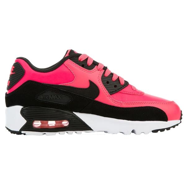 NIKE ナイキ AIR MAX 90 GS LTR Racer Pink Black White ...