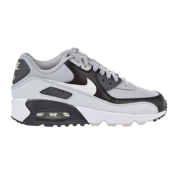 NIKE AIR MAX 90 GS LTR Wolf Grey White Platinum 83...