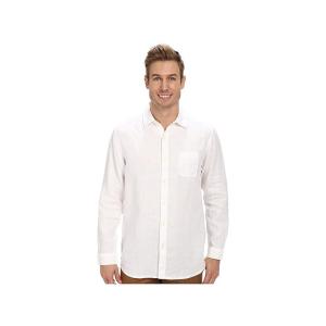 トミー バハマ Tommy Bahama  Sea Glass Breezer Long Sleeve Shirt メンズ トップス White｜orange-orange