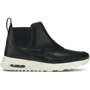 ナイキ NIKE エアマックス シア Air Max Thea Mid Black Sail Leather Shoes Boot Sneakers 859550-001 ミッドカット レディース