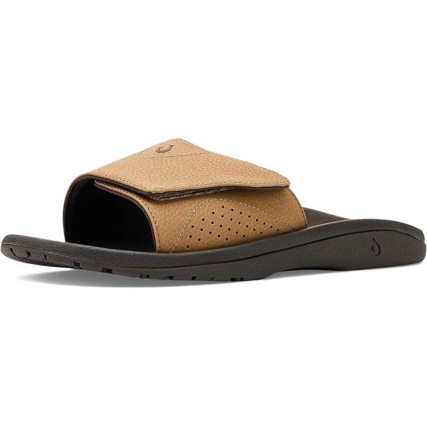 オルカイ OluKai Nalu スライド メンズ サンダル Tan/Dark Java