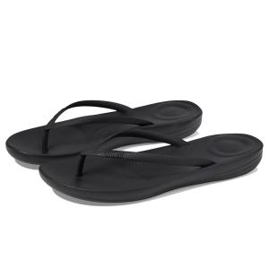 フィットフロップ FitFlop Iqushion Ergonomic Flip-Flop レディース サンダル All Black｜orange-orange